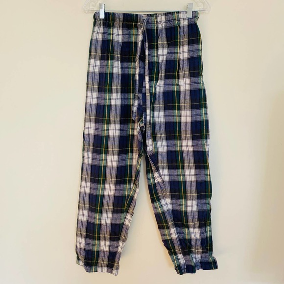 L.L. Bean Maine VTG Scotch Plaid 100% Cotton Mens Pajamas USA Sz Small Medium - Picture 5 of 8